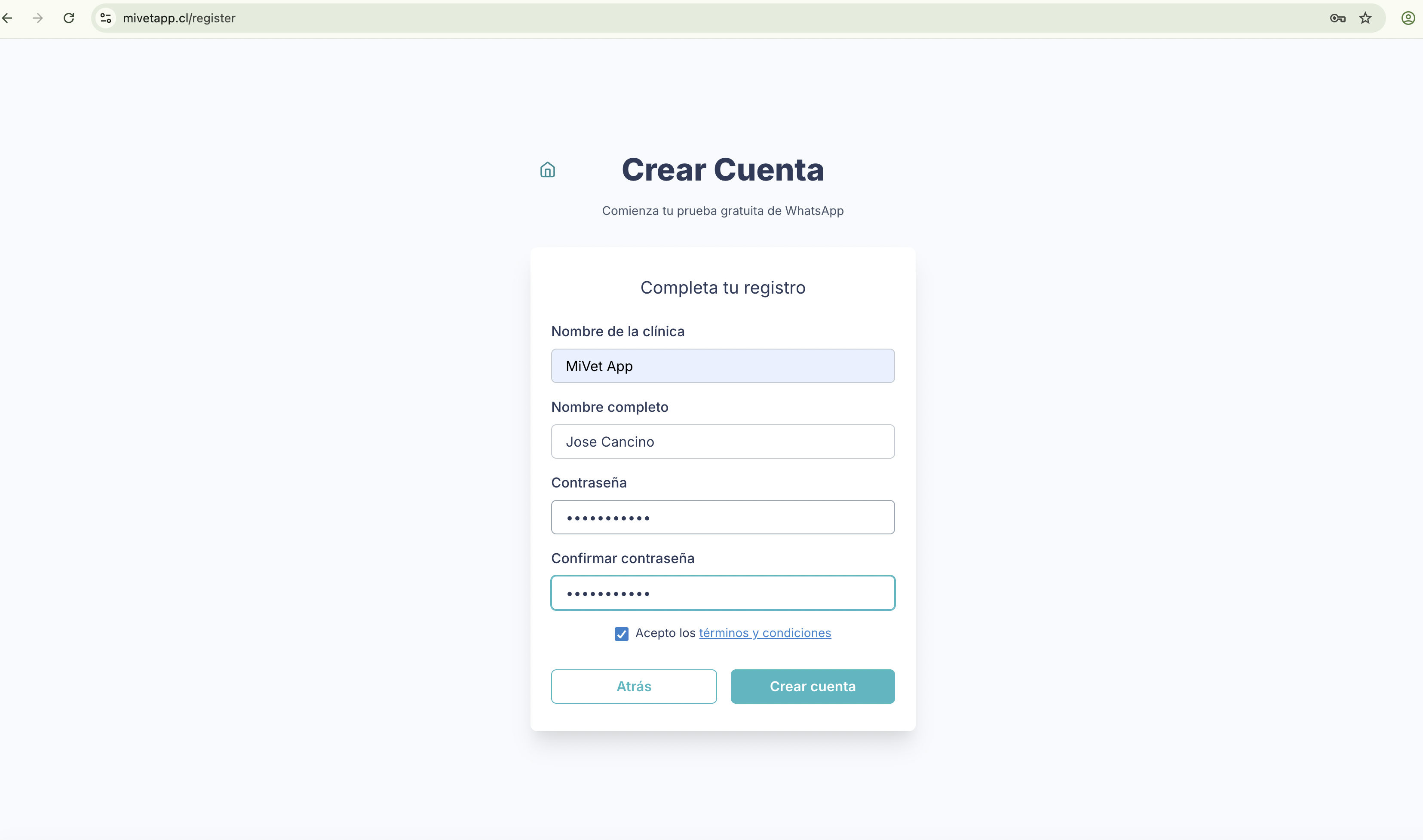 Formulario de Registro